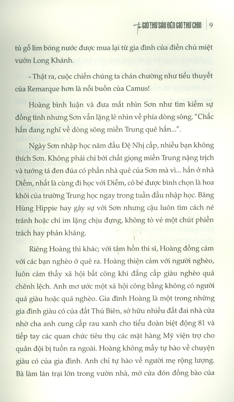 Từ Giờ Thứ Sáu Đến Giờ Thứ Chín (Tiểu Thuyết)