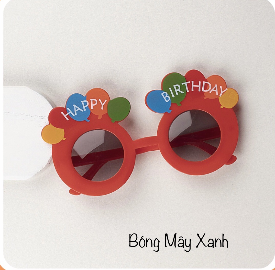 Kính mắt Happy Birthday- Kính mắt dễ thương