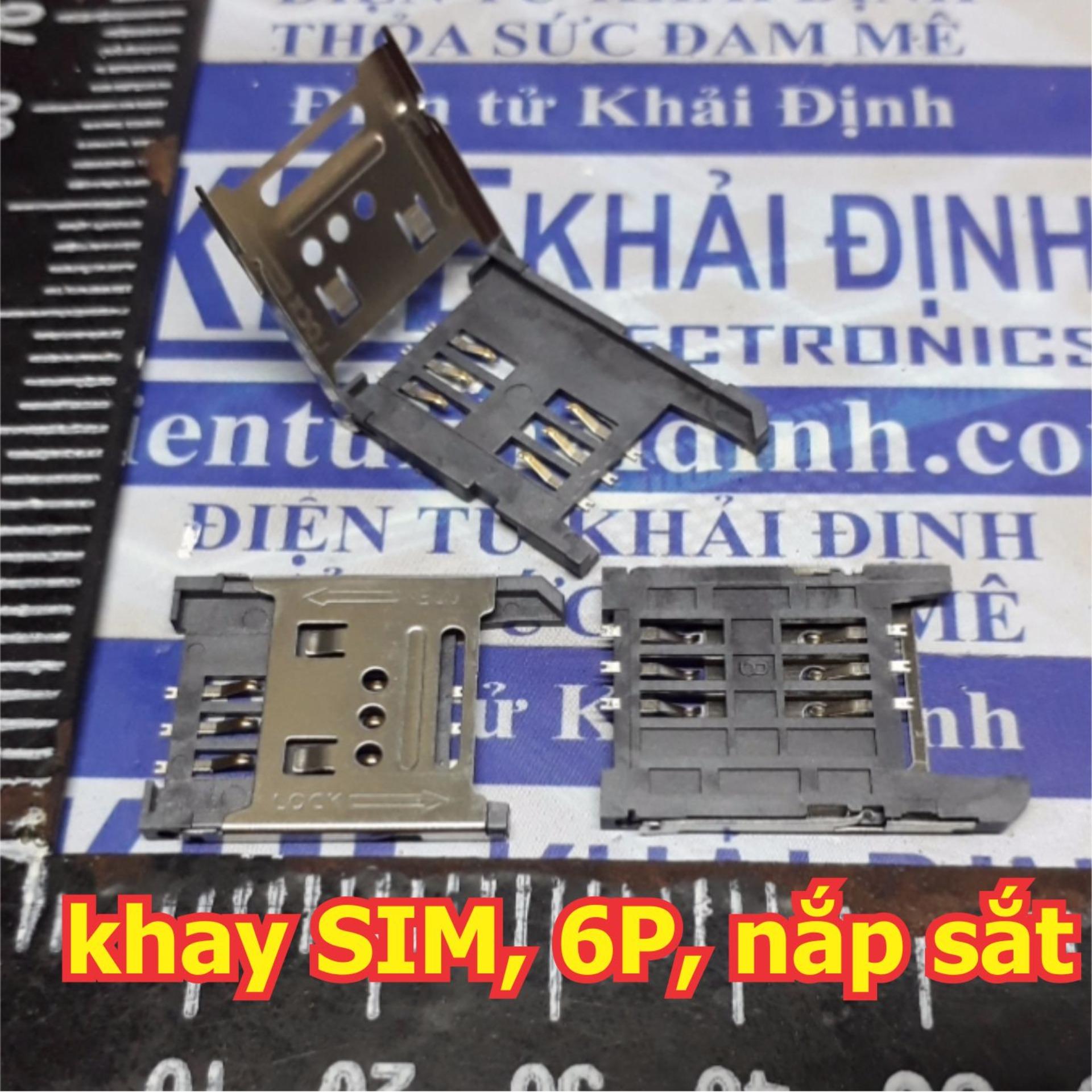 10 cái socket sim, khay sim 6p, nắp sắt kde5394