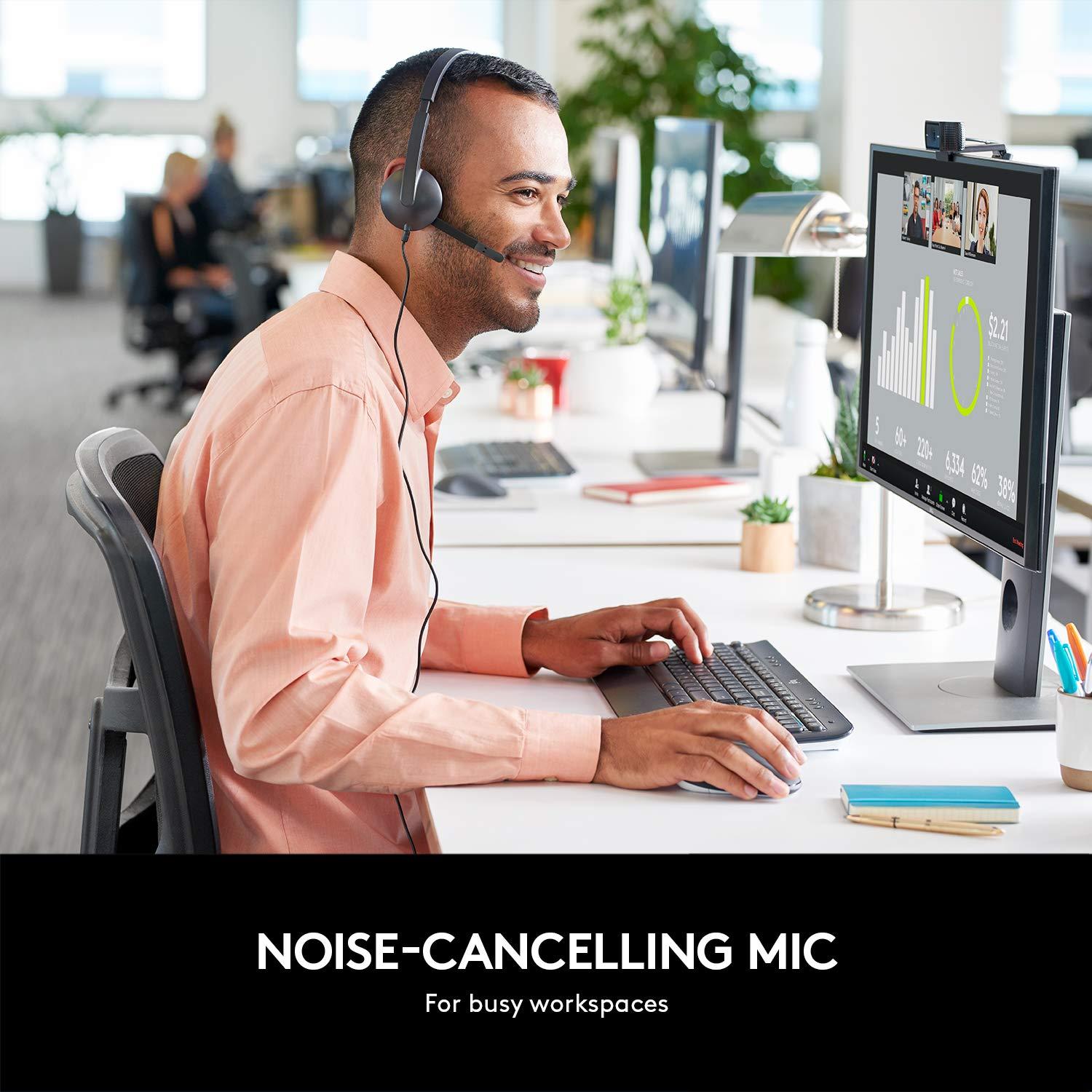 Tai nghe kèm mic USB Logitech H340