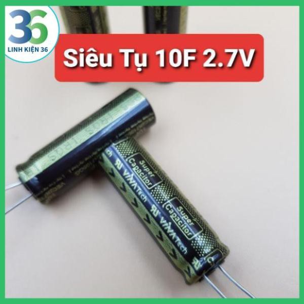 [Xả Kho] Siêu Tụ 2.7V 10F 11mAh 10F 2.7V(Không xác định)