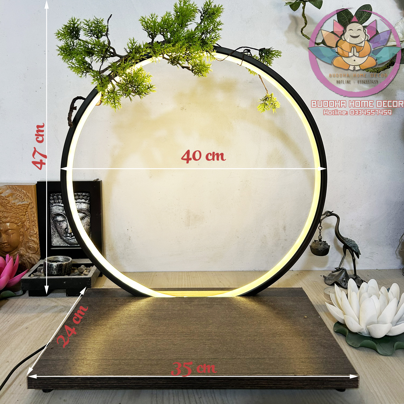 Tượng Phật Thích Ca Mâu Ni 30 cm thế xúc địa Chất Liệu Đá nhân tạo