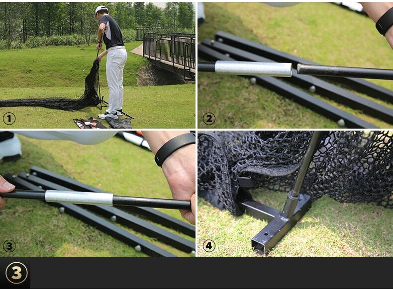BỘ LƯỚI TẬP SWING GOLF LXW015 2.5M*2.5M - PGM PRACTICE NET