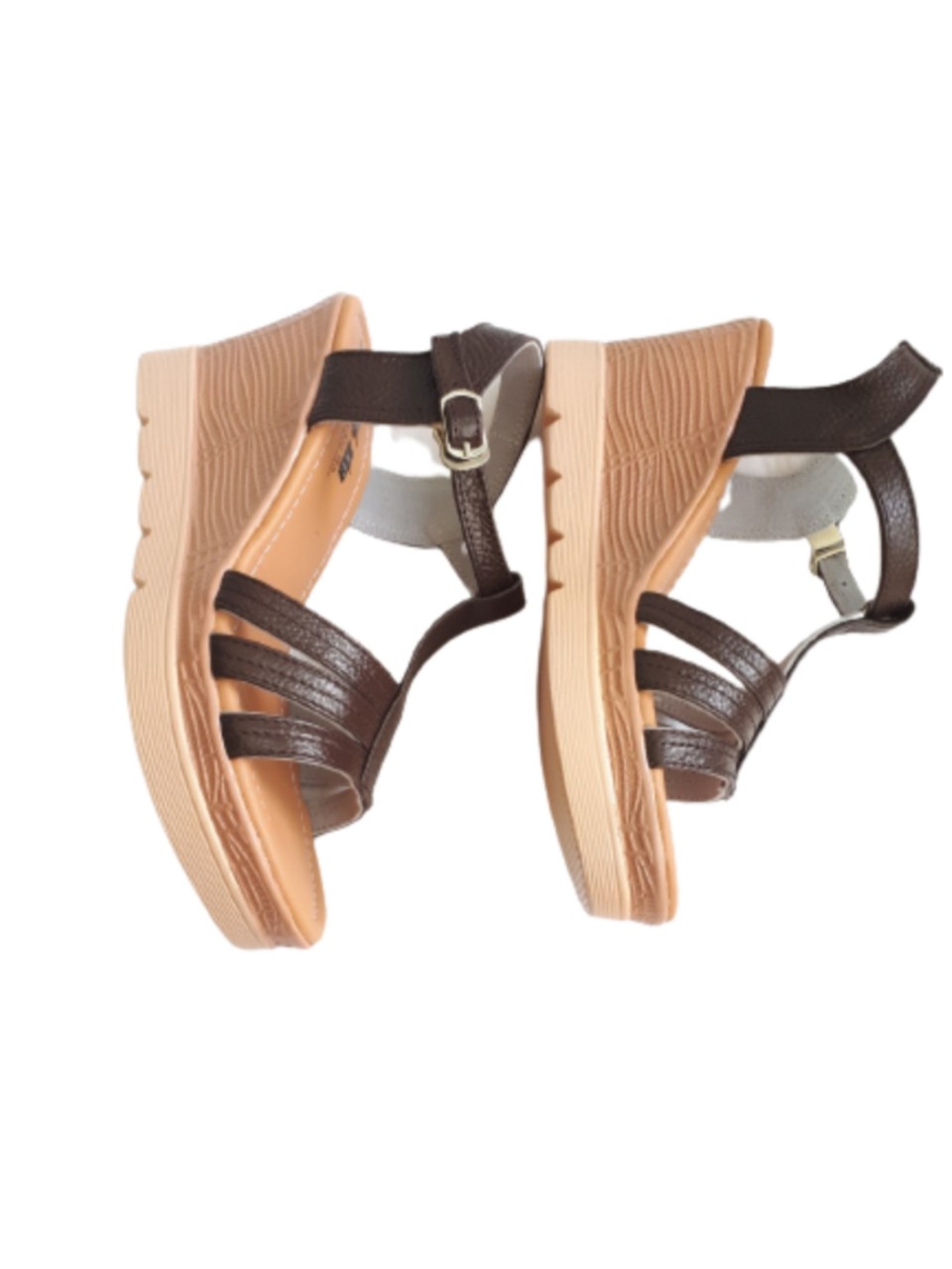 Sandal da bò thật cao cấp vi vi .đế cao 7 cm