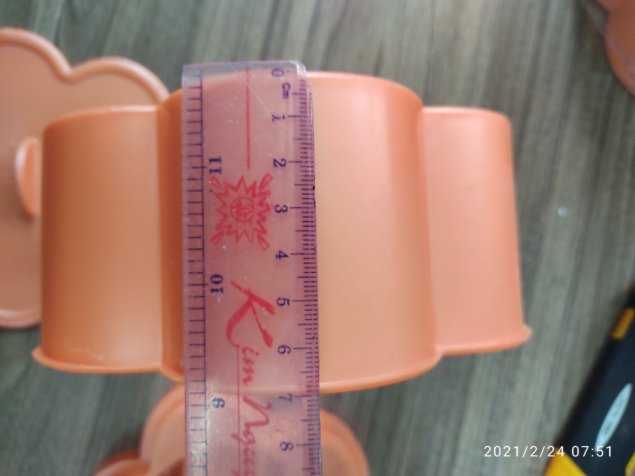 KHUÔN XÔI BÔNG MAI HÌNH HOA- CHỮ SONG HỶ 16 CM - NGỌC LAN