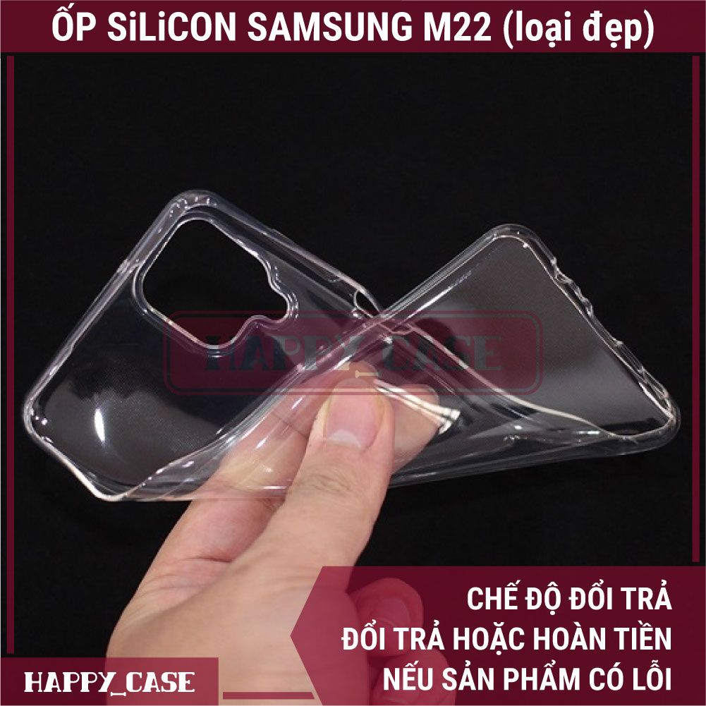 Ốp Lưng Điện Thoại Samsung M22 (Loại Đẹp) Thin Transparent Silicon