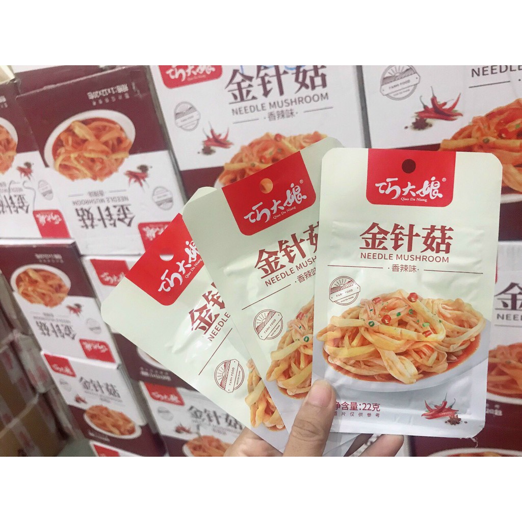 COMBO 10 GÓI NẤM KIM CHÂM SỐT CAY