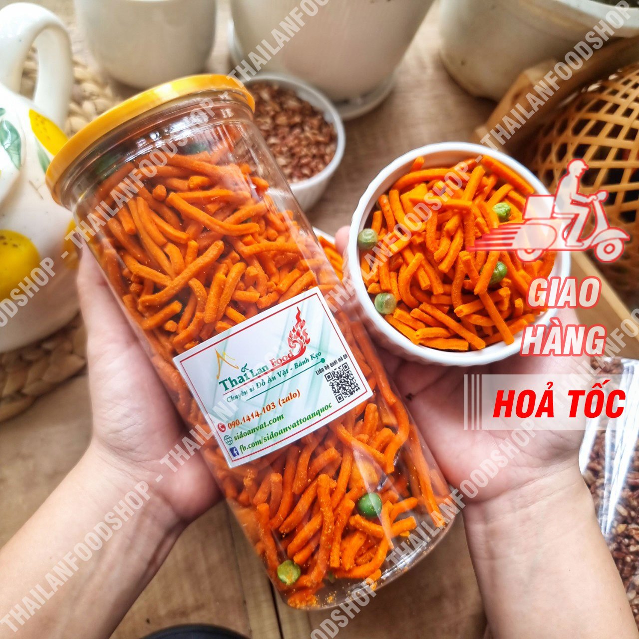 Bim Bim Que Đậu Hà Lan - Lon 400gr