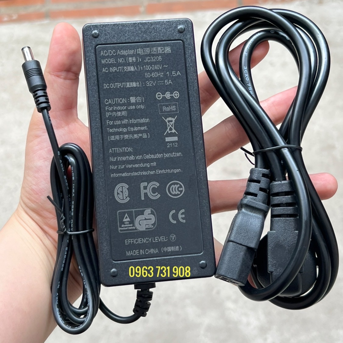 Adapter Nguồn 32v 5a Bảo hành 12 tháng