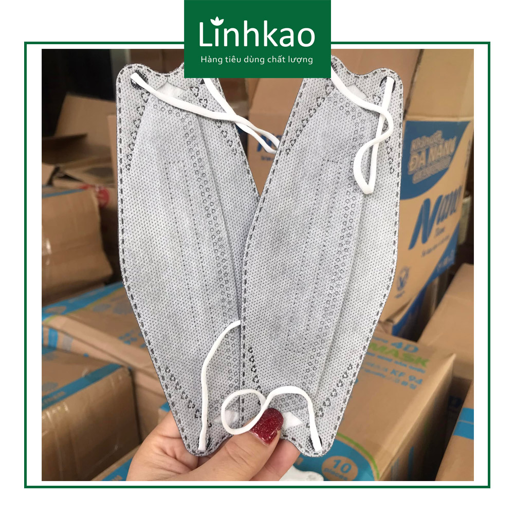 Thùng Khẩu trang 4D KF94 kháng khuẩn Sky Mask [30 gói/300 cái]