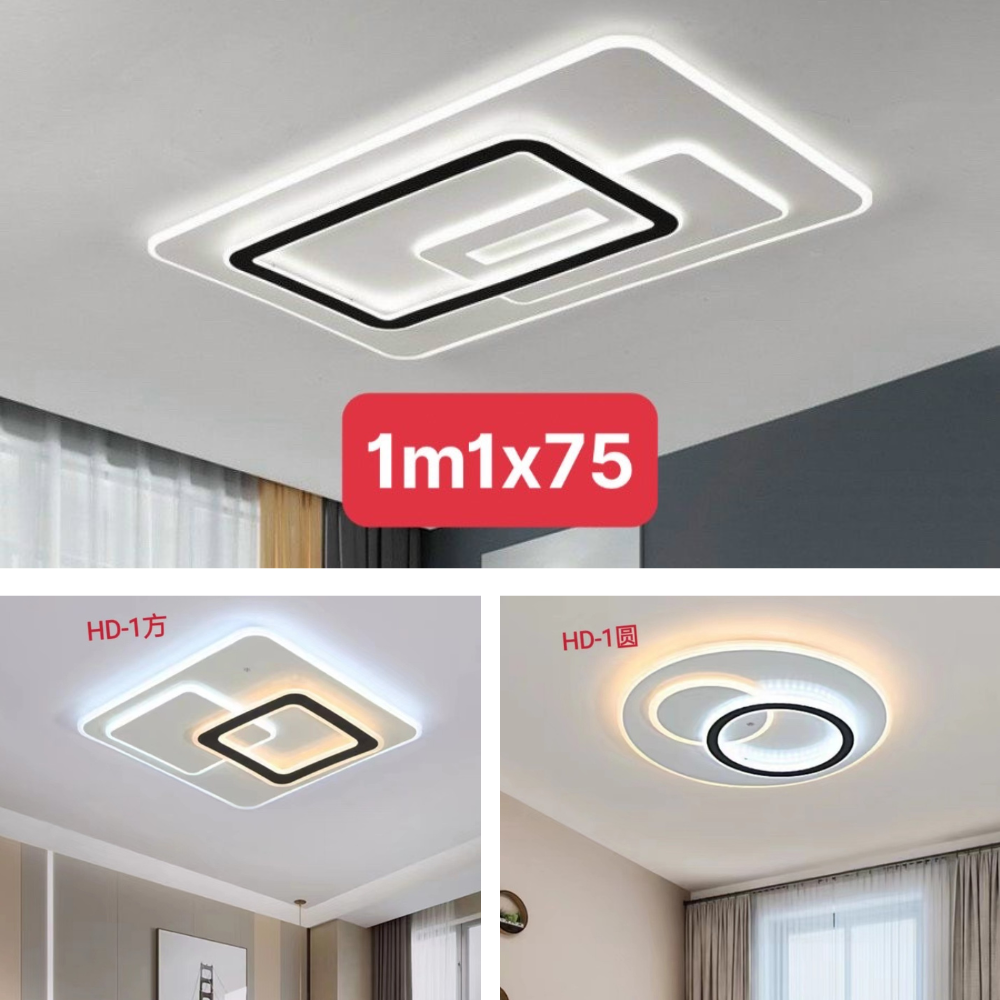 Đèn ốp trần trang trí phòng khách và phòng ngủ phòng bếp kiểu mẫu hiện đại đèn led ốp trần nhà phố biệt thự chung cư