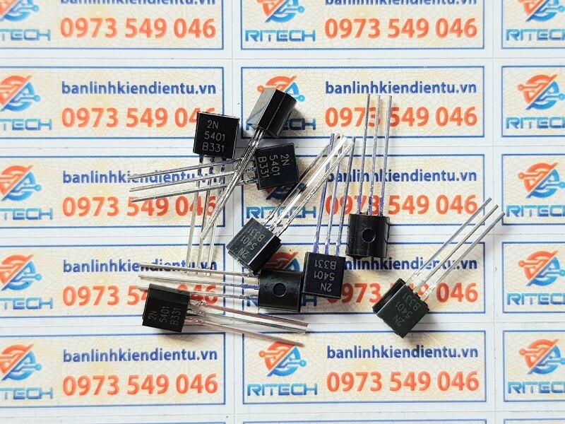[Combo 30 con] 2N5401 Transistor PNP 0.3A/150V TO-92