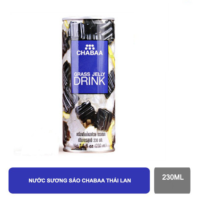 [MÙI VỊ THƠM NGON - ĐÃ KHÁT] Lon x 230ml Nước Sương Sáo Chabaa Thái lan. (Date : 24 tháng)-[ 12.12 Hot Deals ]
