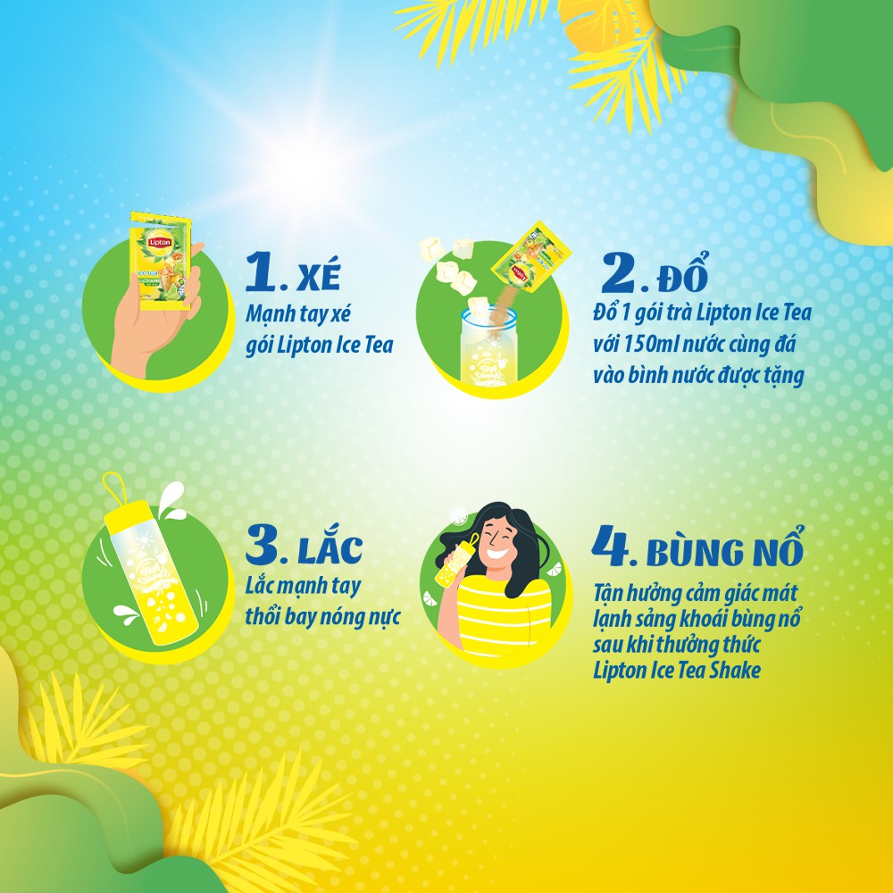 Trà Lipton Ice Tea vị Chanh Mật Ong (Hộp 16 gói x 14g)