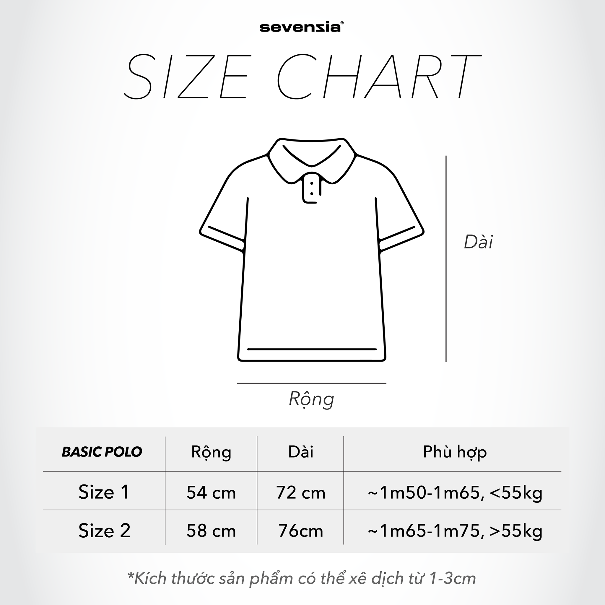 Áo Polo ngắn tay Sevenplus Basic Polo màu đen