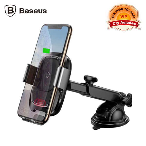 Giá đỡ điện thoại oto xe hơi Baseus có sạc không dây - Hút Taplo Mẫu 4