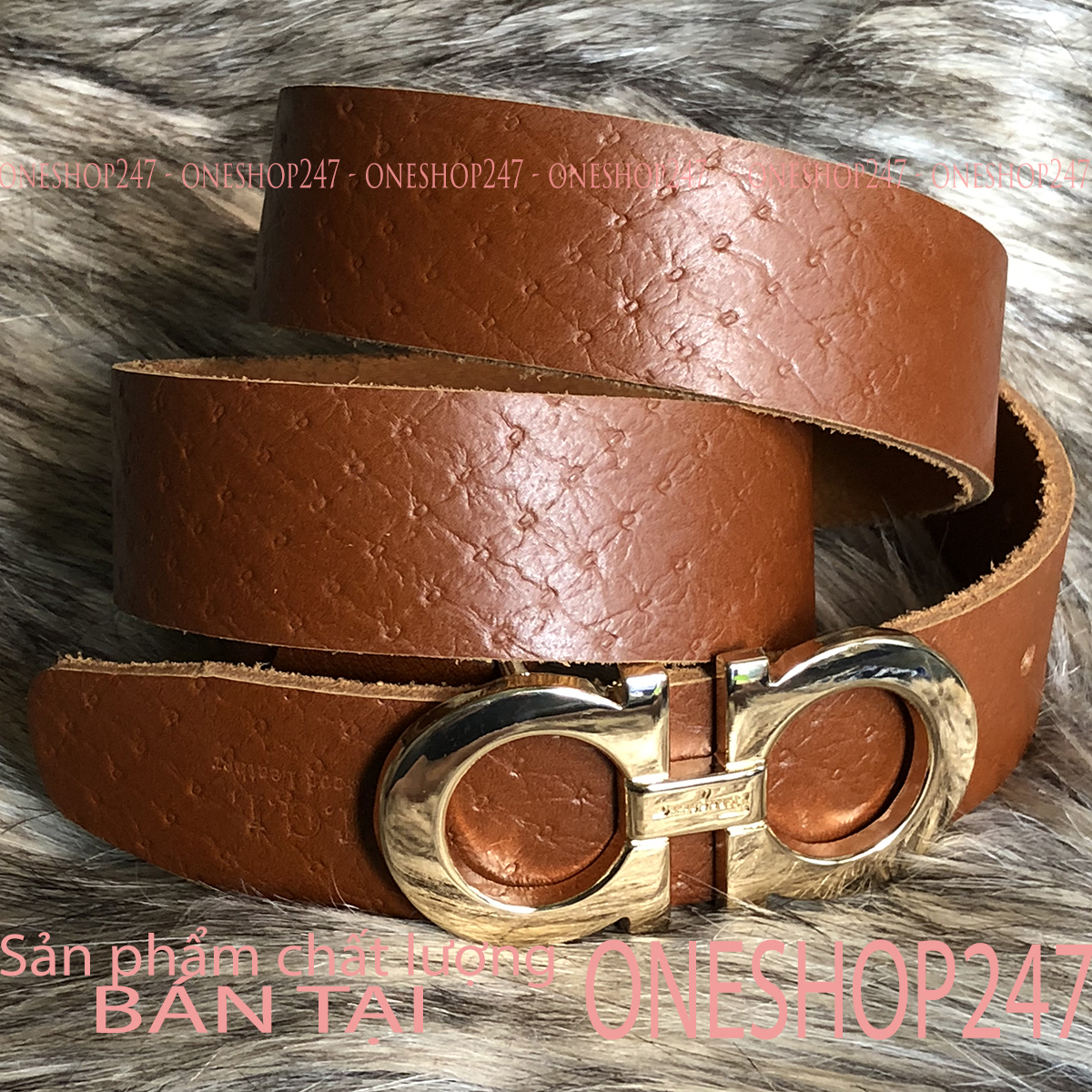 Thắt lưng nam DA BÒ THẬT 100%, bản 4 cm, đầu vàng RE-A1719TL