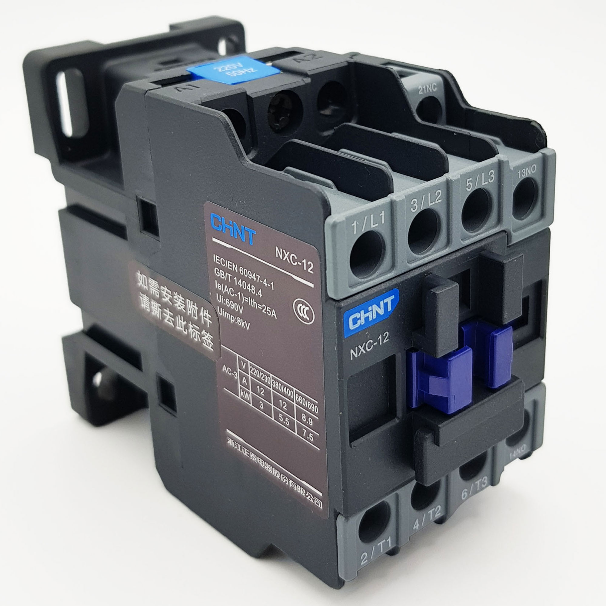 Khởi Động Từ 3 PHA - Contactor Chint NXC 6A/12A/18A/32A/40A (Chint NXC Contactor)