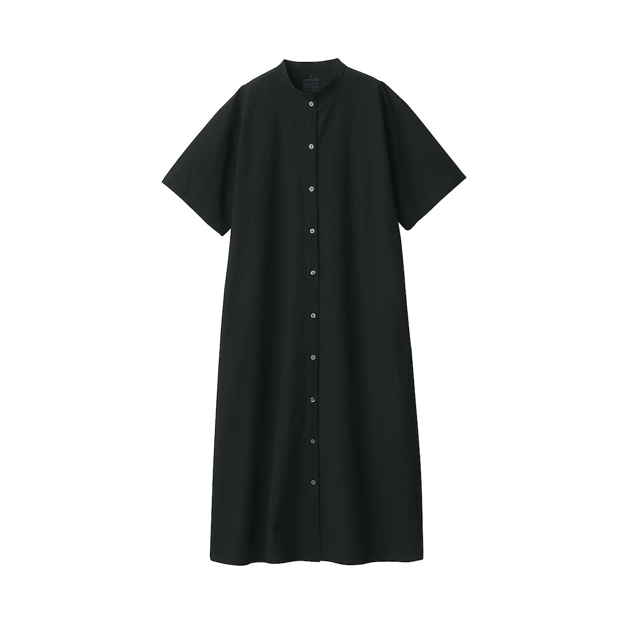 Đầm Vải Cool Touch Cổ Trụ Tay Ngắn MUJI