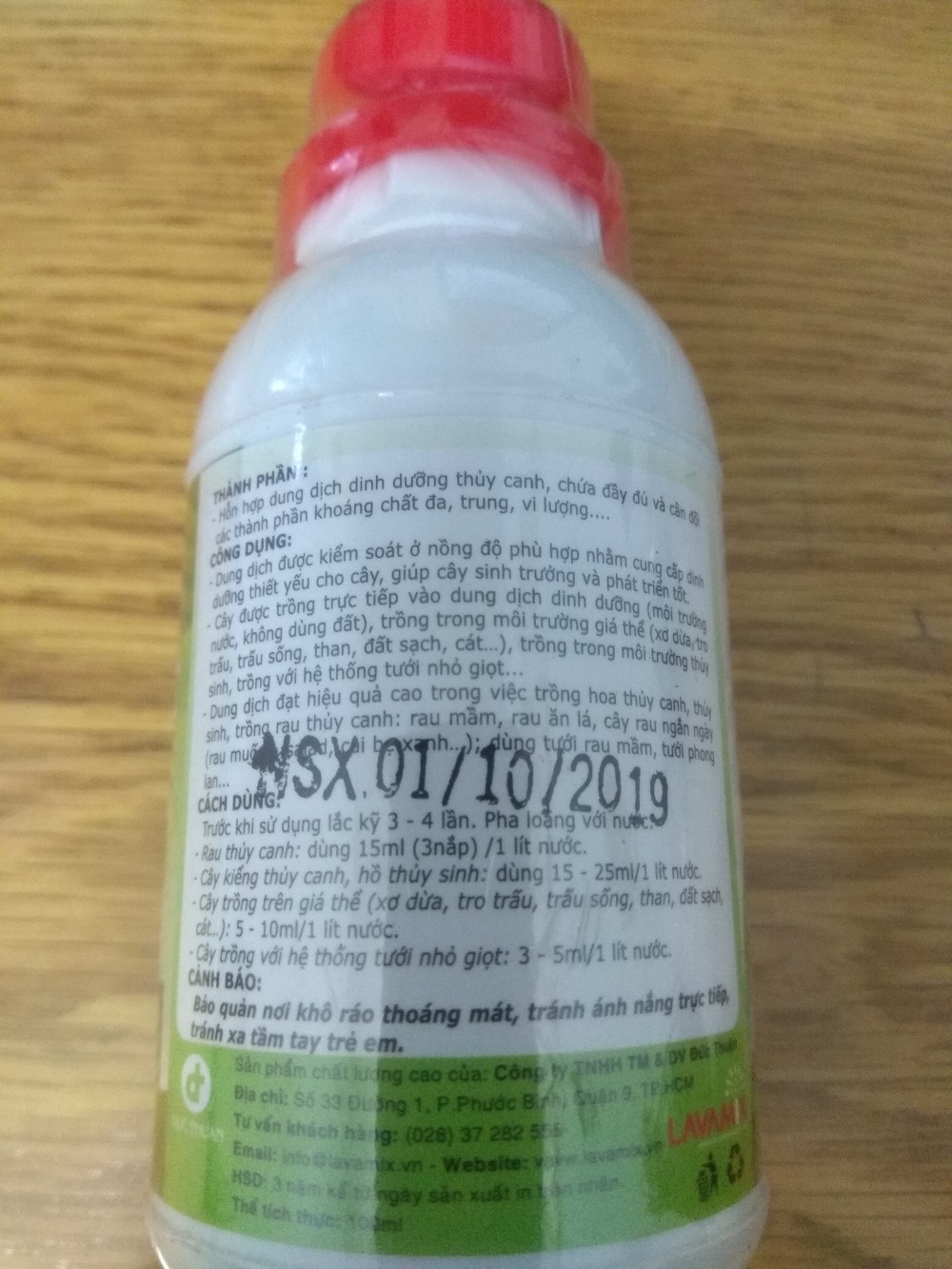 [HCM]Dung dịch thủy canh thủy sinh  Hydroponic - chai 100 ml