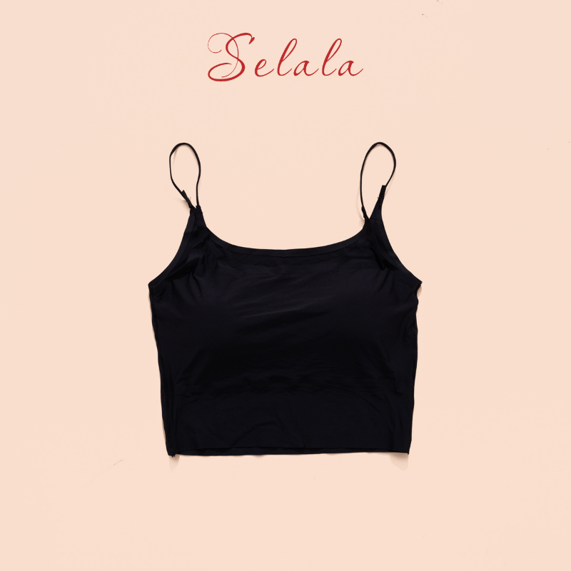 Áo 2 Dây Su Selala Dáng CropTop Tôn Dáng Mát Mịn 2D04