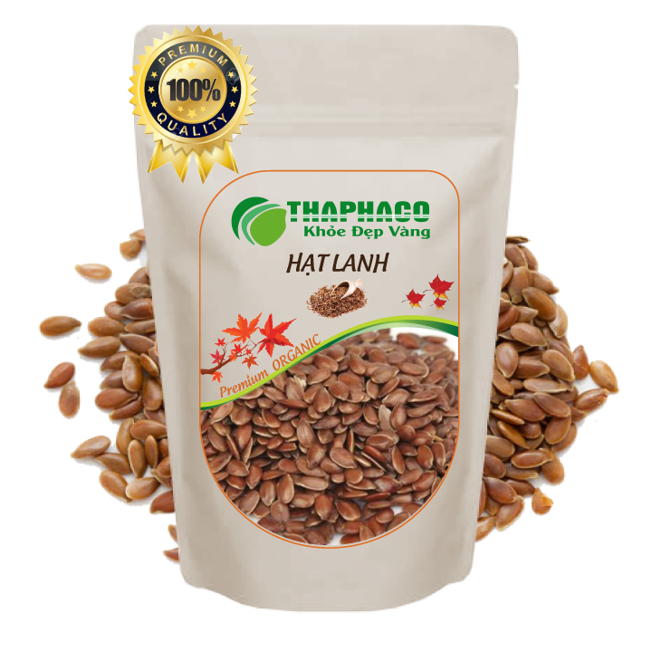 [Túi 1kg] Hạt Lanh Hữu Cơ, Chuẩn Oganic - Thaphaco - Hàng Sạch Giá Tốt