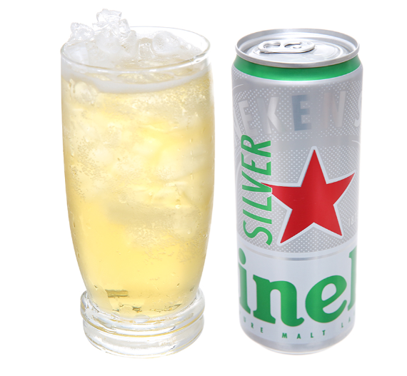 6 lon bia Heineken Silver 330ml