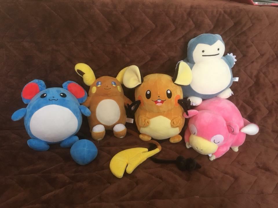 Gấu bông Pokemon - slowpoke dáng ngủ cute
