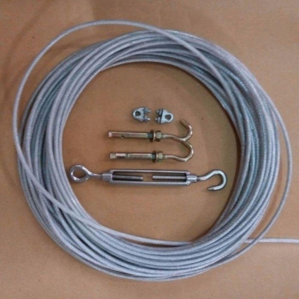 Combo Dây Cáp Bọc Nhựa Phơi Quần Áo, Treo Rèm Ø3 | Lazada.Vn