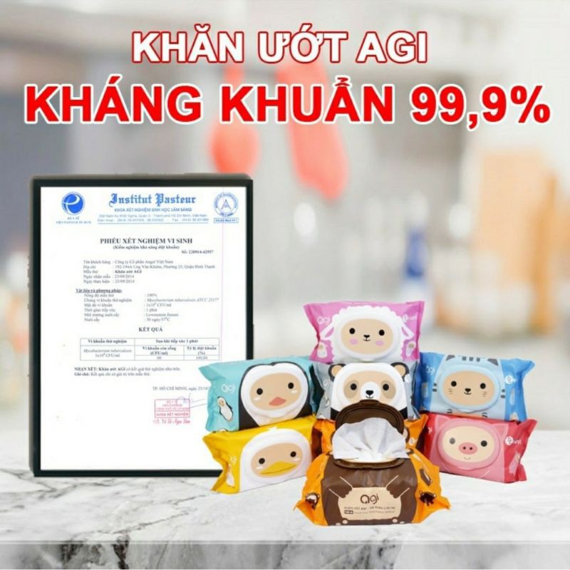 Khăn giấy ướt cho bé Agi 80 tờ