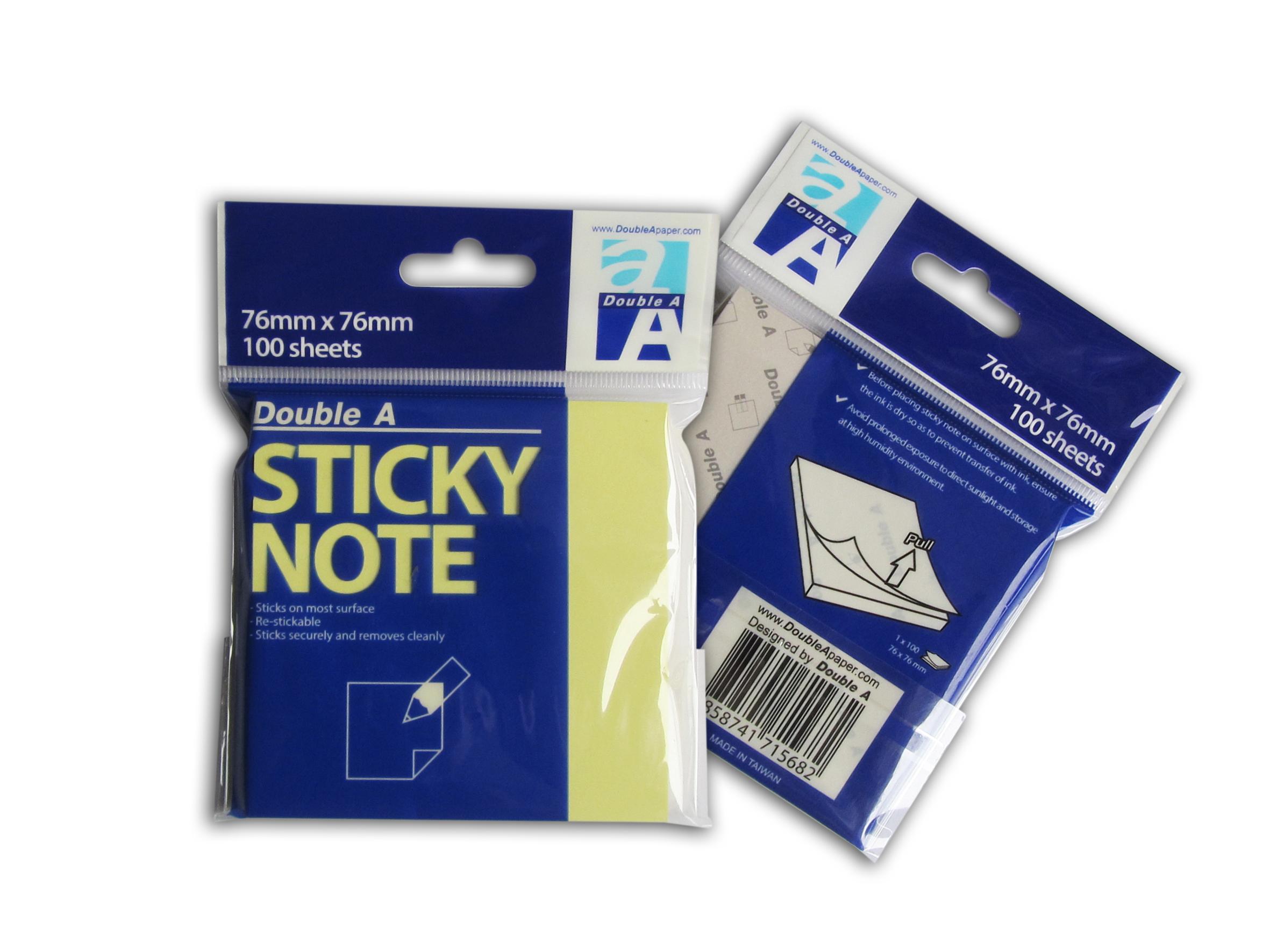 Xấp 100 Tờ Giấy note - Giấy ghi chú Vàng Double A