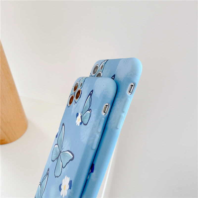 [HCM]Ốp iPhone Bướm Xanh iPhone 7/8/7Plus/8Plus/X/Xs Max/11/11 Pro/11 Pro Max - ốp iphone