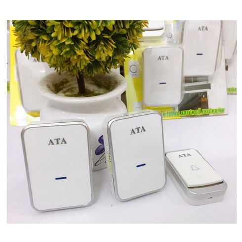 Chuông cửa không dây ATA AT-913A 1 nhấn 2 chuông 38 kiểu chuông xuyên vật cản