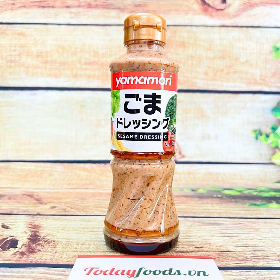 Nước xốt mè rang yamamori chai 220ml | dùng chấm, trộn salad, salad dressing | todayfoods