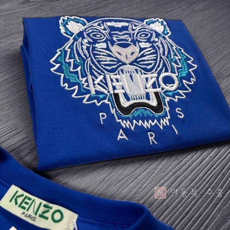 ÁO PHÔNG XANH THÊU KENZO