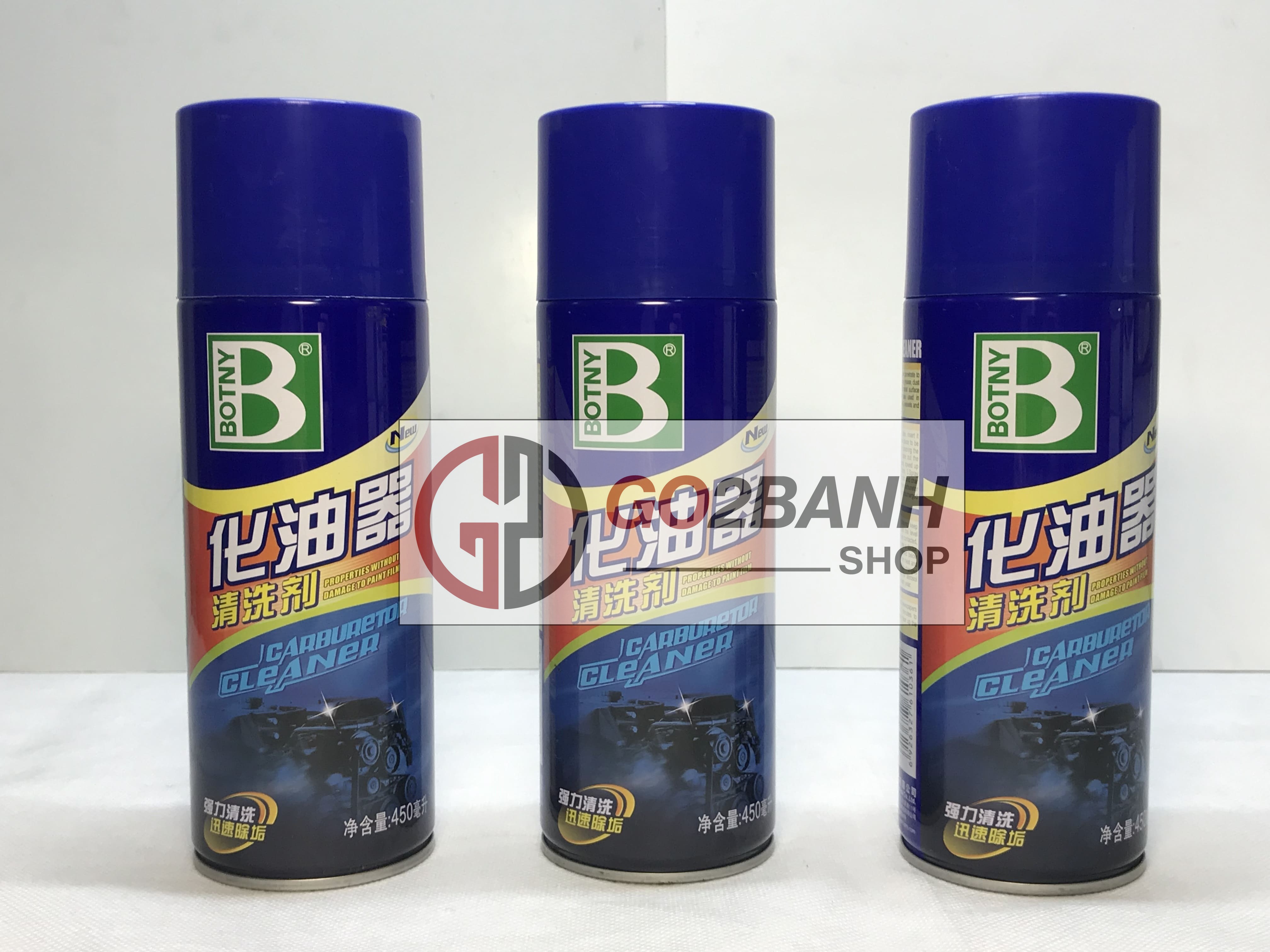 Chai xịt vệ sinh bình xăng con Botny, vệ sinh kim phun, rửa họng ga, rửa xy lanh