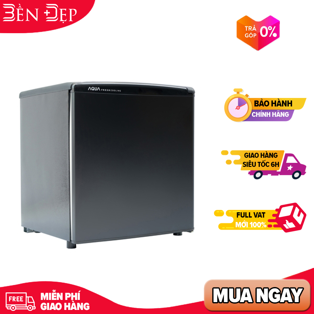 Tủ lạnh Aqua mini 50 lít AQR-D59FA(BS) (Giao hàng HN, HCM& các tỉnh yêu cầu thanh toán trước trên ứng dụng)