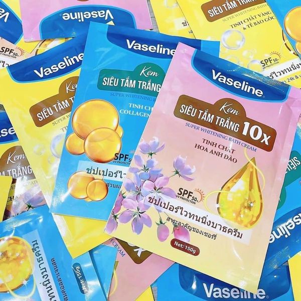 Siêu tắm trắng Vaseline 10x bao bật tone