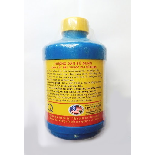 Phân bón lá vitamin B1 Grow more dùng cho hoa lan