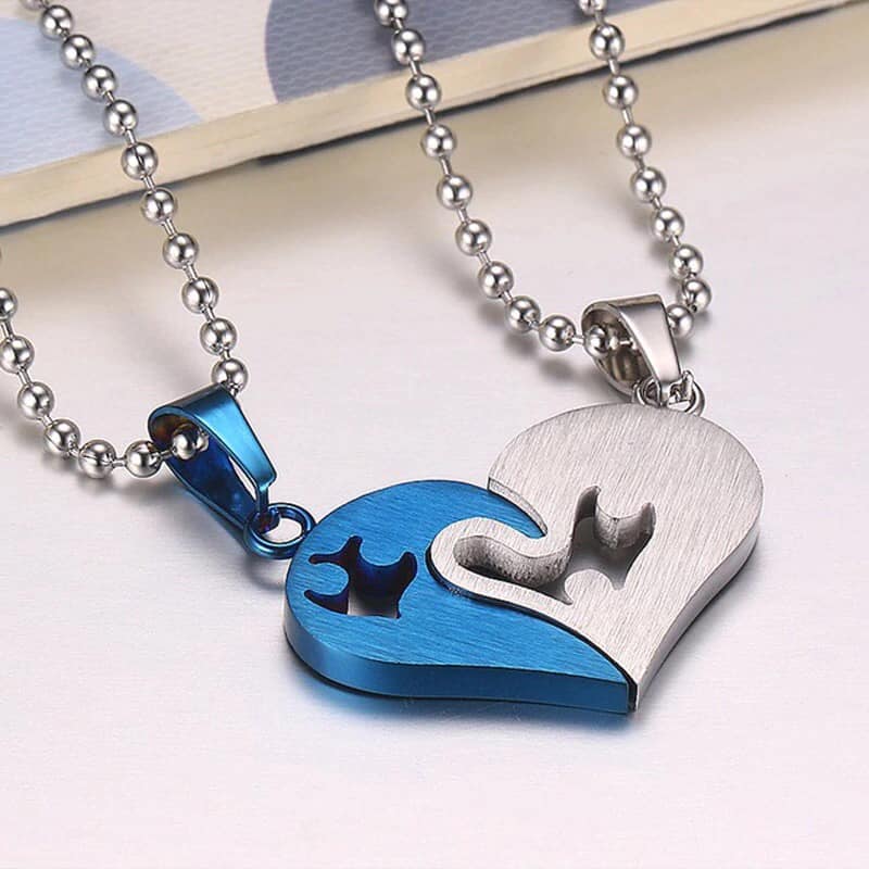 Dây chuyền cặp valentine khắc tên MDC12x