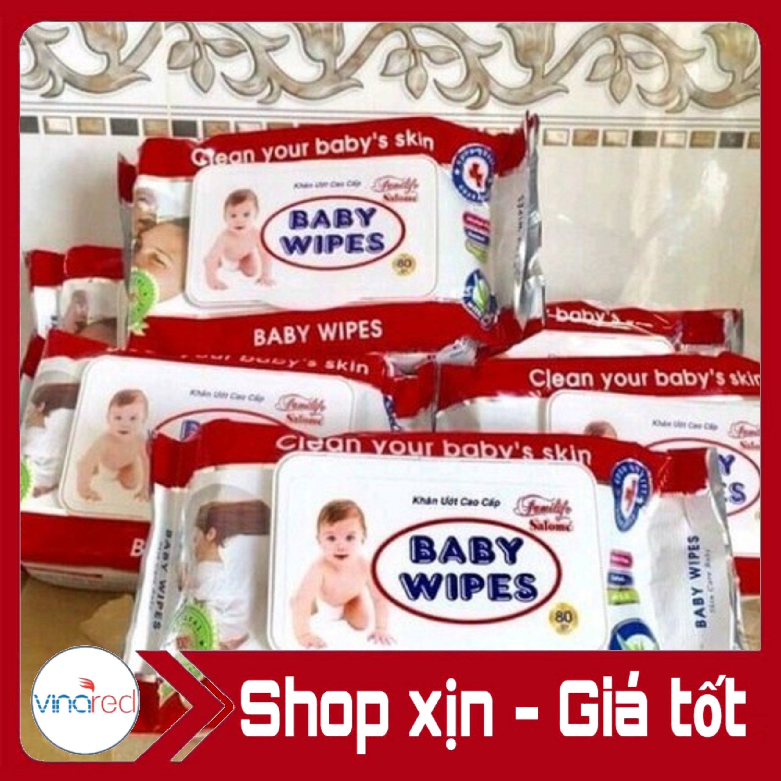 Khăn giấy Ướt 80 tờ Baby Wipes