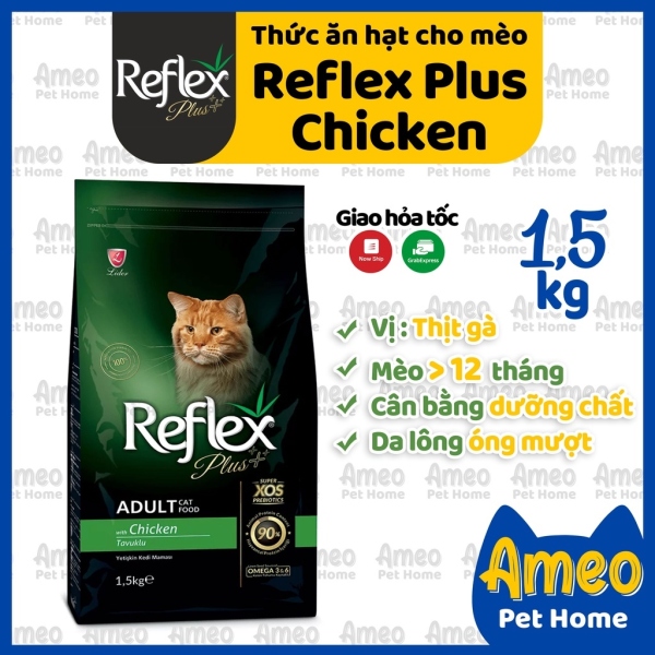 ❂ Thức ăn cho mèo trưởng thành Reflex PLUS Adult Thịt Gà Nguyên Seal Reflex Plus Adult Cat Food Chicken 15kg