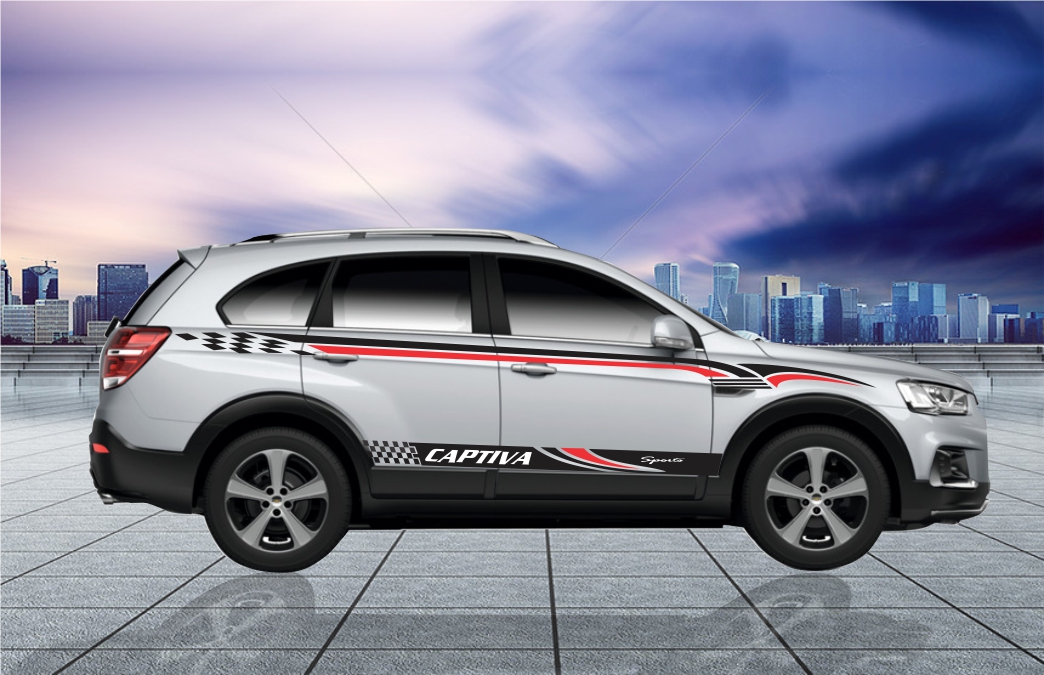 Tem dán xe chevrolet  Captiva