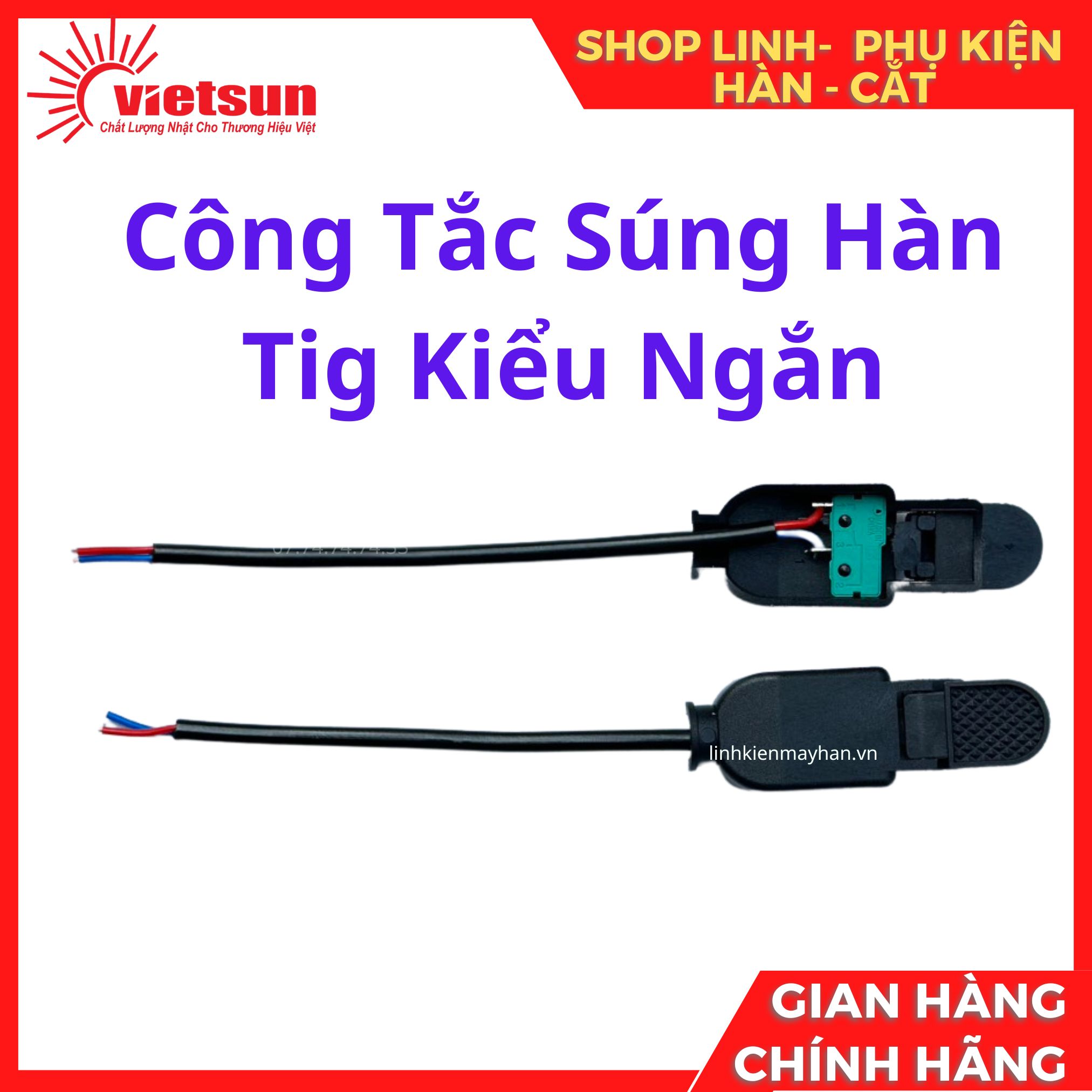 Công tắc súng hàn Tig, súng cắt Plasma