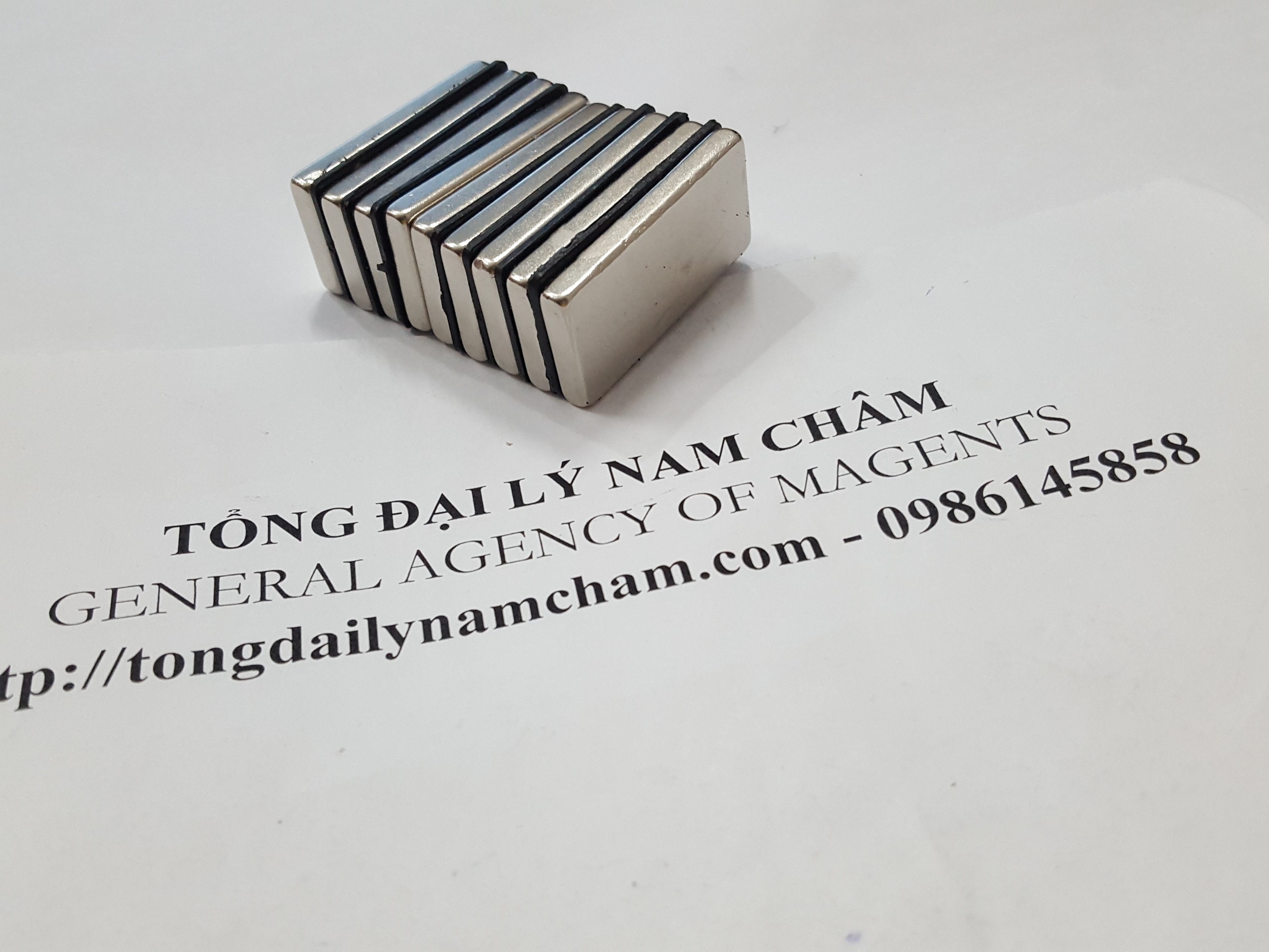 5 viên nam châm 40x20x5mm
