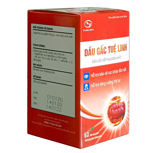 [HCM]Dầu Gấc Tuệ Linh lọ 100 viên