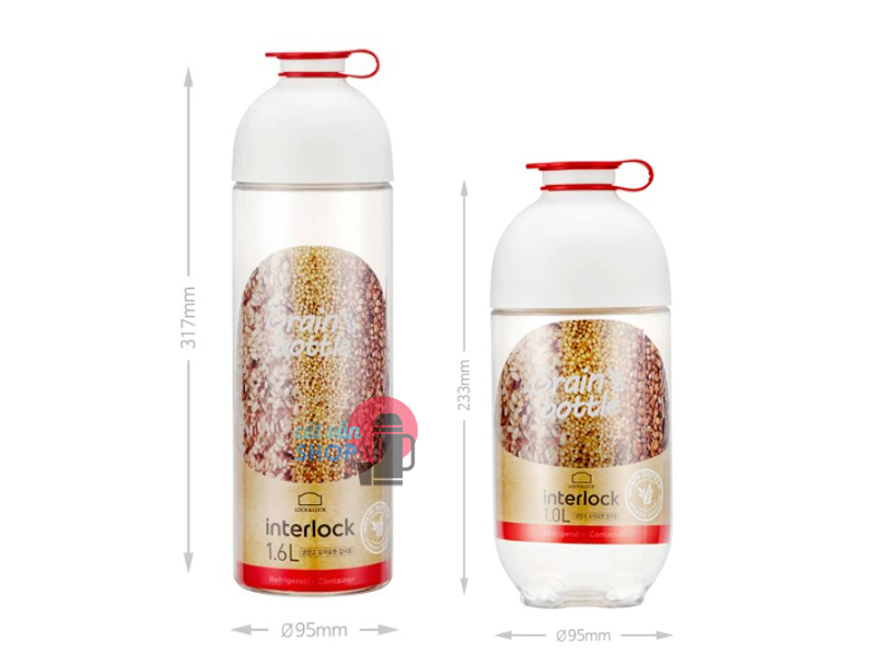 Hộp đựng thực phẩm Interlock Grain Bottle Lock&Lock các dung tích