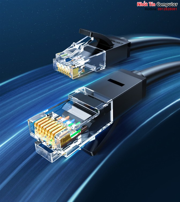 Cáp mạng đúc sẵn Cat6 tròn dài 30m  Ugreen 20168 cao cấp