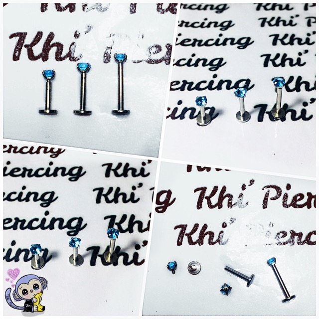 Khuyên Môi Đá hoặc Khuyên Tai đá vặn ( 1 chiếc )