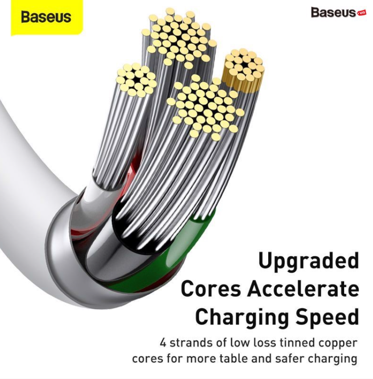 [BH 12 Tháng] Dây Cáp sạc lightning Baseus Superior Series Fast Charging Data Cable cho iPhone/ iPad (2.4A, 480Mbps, Fast charge, ABS/ TPE Cable)